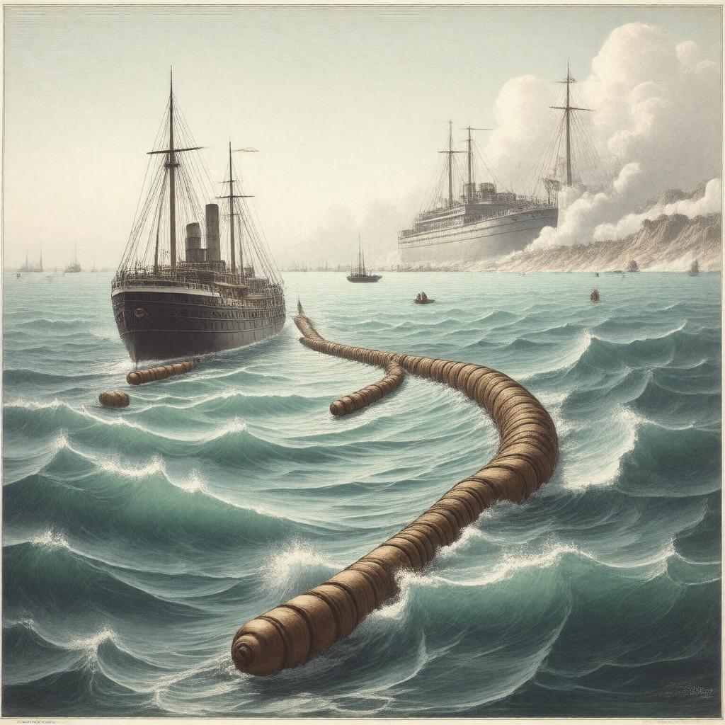 Transatlantic telegraph cable